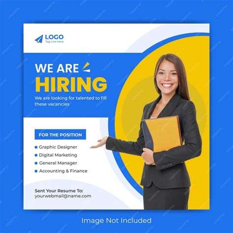 Premium Vector | We are hiring employee job Vacancy opportunity social media post banner tamplate