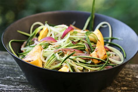 The Hungry Hounds— Zucchini Soba Noodles with Grilled Vegetables