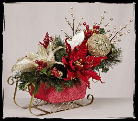 Custom Made Christmas Sleigh Arrangement