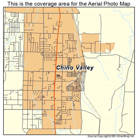 Aerial Photography Map of Chino Valley, AZ Arizona