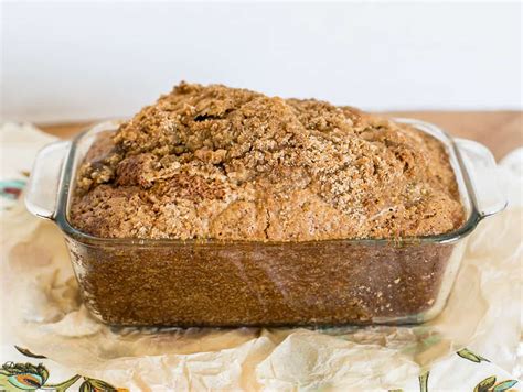 Pumpkin Bread with Streusel Topping - Domestically Speaking