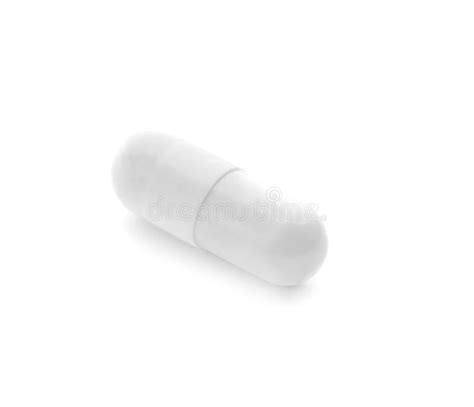 Capsule on White Background Stock Image - Image of dosage, isolated: 117044315