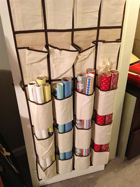 {organizing with style} Genius Wrapping Paper Organizer Ideas | Blue i Style - Creating an ...