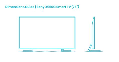 Sony X950G Smart TV (75”) Dimensions Drawings, 55% OFF