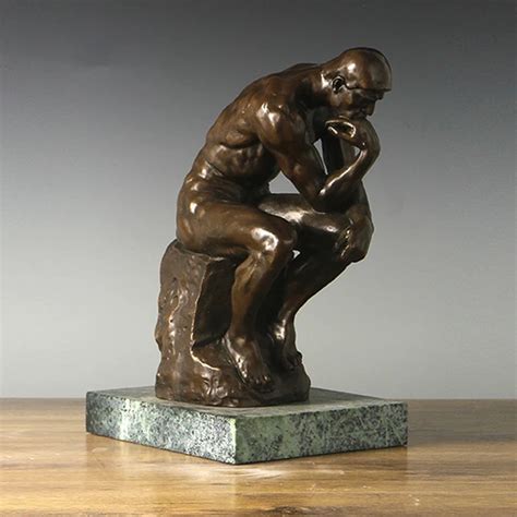 ATLIE BRONZES 14.5" Famous Artist Rodin Masterpiece Bronze Statue ...