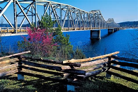 Kimberling City Iron Bridge in Missouri Stock Photo - Image of ...