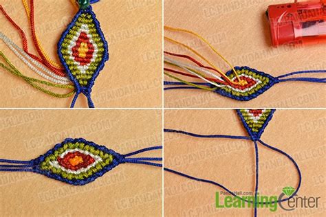 How to Make Ethnic Braided Friendship Bracelet with Nylon Thread ...