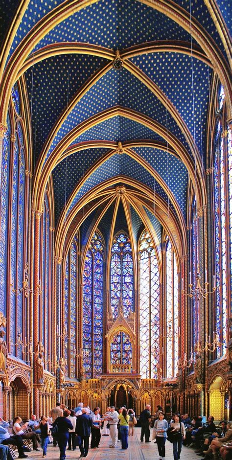 In the heart of Paris La Sainte-Chapelle is a royal medieval Gothic ...