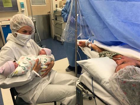 Woman who carried twins for twin sister who couldn't get pregnant gives birth: 'Those kids are ...