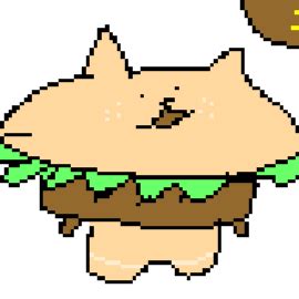 Burger Cat by ValerieHell on Newgrounds