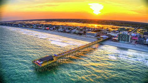 Garden City Pier Sunset Photograph by Robbie Bischoff - Fine Art America