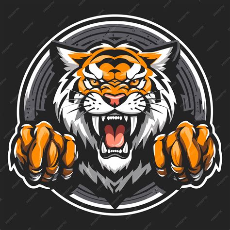 Premium Vector | Tiger mascot vector illustration