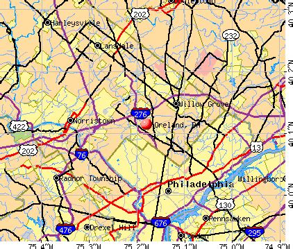 Oreland, Pennsylvania (PA 19075) profile: population, maps, real estate, averages, homes ...