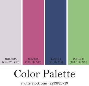 Color Palette Rgb Hex Code Stock Vector (Royalty Free) 2233923719 | Shutterstock