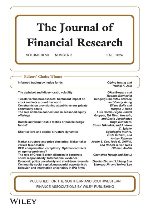 Journal of Financial Research - Wiley Online Library