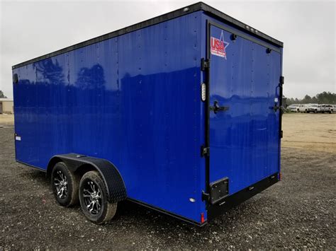 7x16 Electric Blue Hawk - ATV Trailers. (ad 720) - USA Cargo Trailer