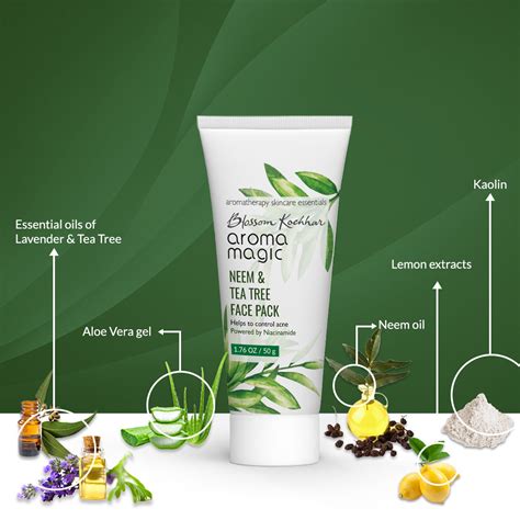 Neem & Tea Tree Face Pack Online - Niacinamide | Buy Natural Face Pack Online