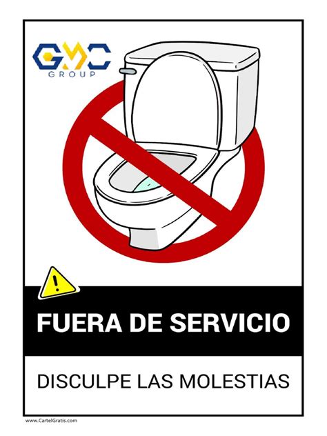 Cartel Baño Fuera de Servicio | PDF