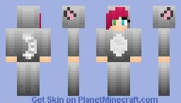 Grey Cat Onesie ~~ Minecraft Skin