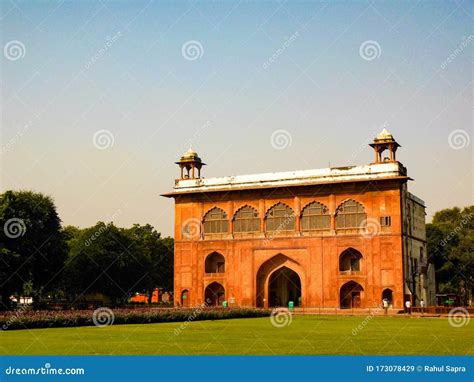 Colourful Old Architecture Inside Red Fort in Delhi India during Day Time, Famous Red Fort ...