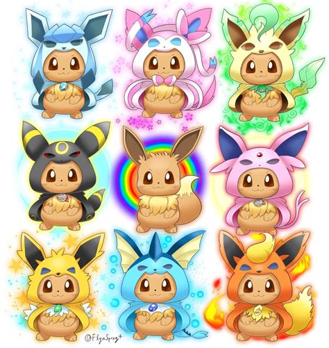 Pokemon Images: Pokemon Para Colorear Eevee Y Sus Evoluciones