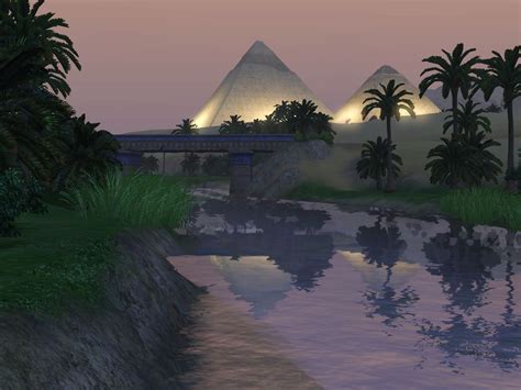 The Great Pyramid in Egypt Nile River | the nile river and the great pyramids | Egypt, Pyramids ...