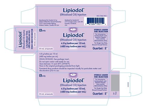 Lipiodol: Package Insert / Prescribing Information