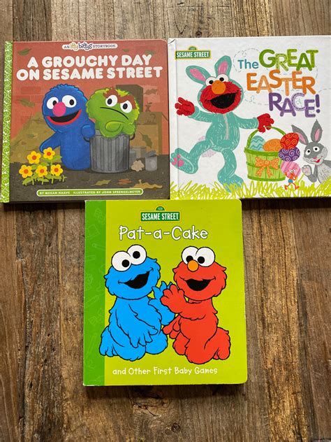 3 Sesame Street Books