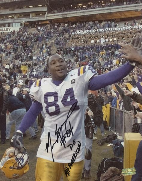 Marcus Spears Signed LSU Tigers 8x10 Photo Inscribed "D.E. All-American ...