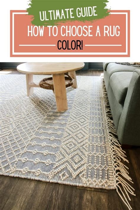 How to choose a rug color