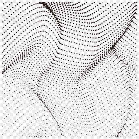 Wavy Texture Black Abstract Dots,three Dimensional,point,array PNG Image And Clipart Image For ...