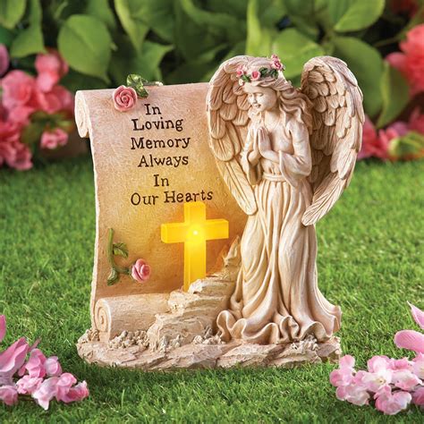 Solar Memorial Angel Garden Statue | Collections Etc.