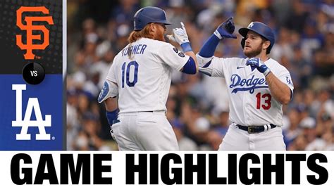 Giants vs. Dodgers Game Highlights (6/28/21) | MLB Highlights - YouTube