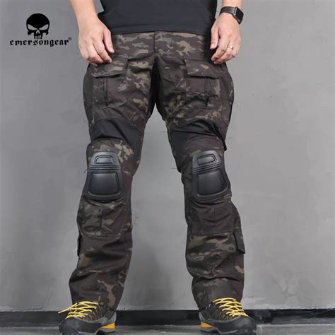 2018 NEW Emerson gear G3 Pants with knee pads Combat Tactical airsoft Pants MultiCam Black MCBK ...