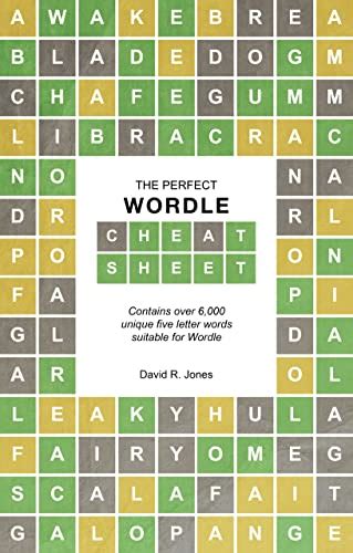 The Perfect Wordle Cheatsheet: Five-letter Word Collection eBook : Jones, David: Amazon.in ...