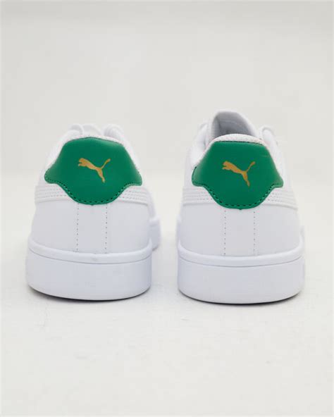 PUMA WHITE & GREEN SNEAKERS - Debrasgrace