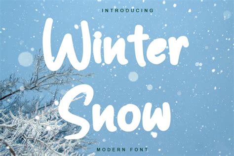 Winter Snow Font Free Download - FreeFontDL