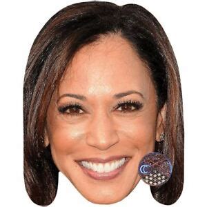 Kamala Harris (Smile) Celebrity Mask, Flat Card Face | eBay