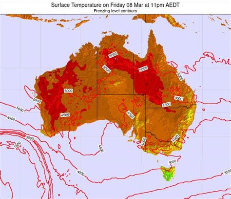 Australia Surface Temperature on Friday 30 Apr at 10pm AEST