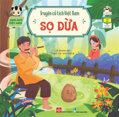 Truyện cổ tích Việt Nam (Song ngữ Việt-Anh) - Sọ Dừa | Đinh Tị Books