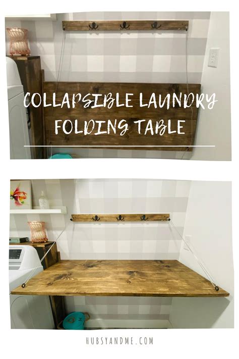 Collapsible folding laundry table DIY. | Laundry room folding table, Laundry room tables ...