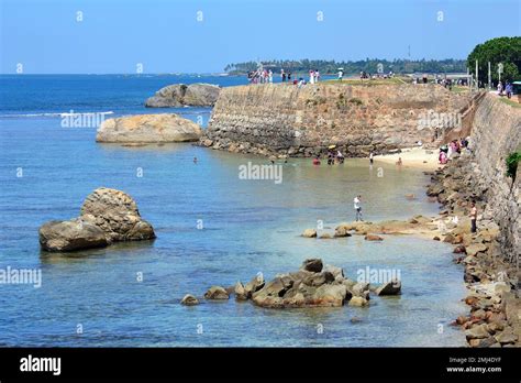 fortress wall, Galle Fort, Galu Kotuwa, Kālik Kōṭṭai, Galle city, Southern Province, Srí Lanka ...