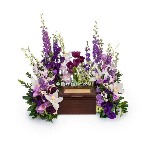 Purple Flowers for Cremation Urns | Petal Street Flower Co. – Petal ...