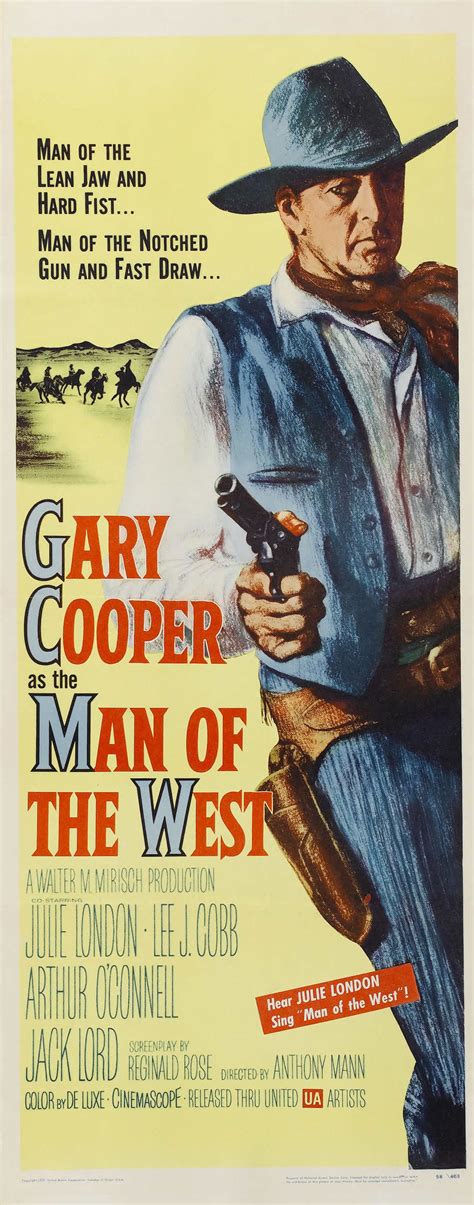 Gary Cooper. Man of the West (1958) | Old movie posters, Classic movie ...