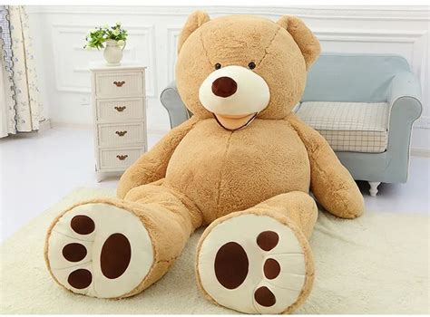 130CM big giant stuffed teddy bear big large huge brown plush soft toy kid children doll girl ...