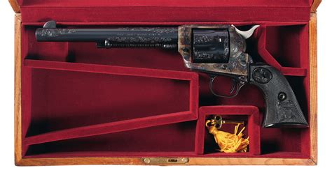 Cased Engraved Colt Single Action Army Revolver