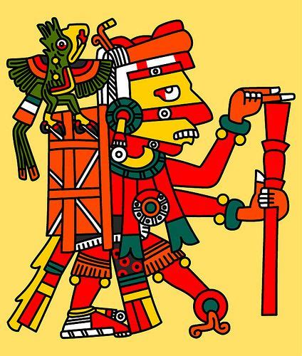 Tlatlauhqui Tezcatlipoca - Borgia Codex 21 | Mayan art, Aztec art, Ancient mexico