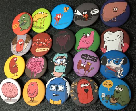 1.5" Character Buttons – the Awkward Store