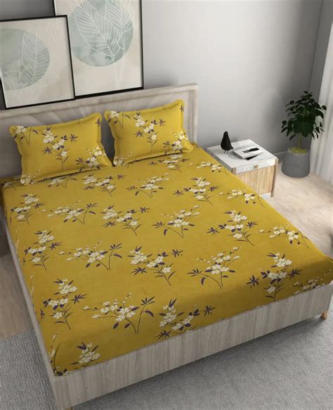 Sunflower - King - Fitted Bedsheet - (78x72 inches) - Homio