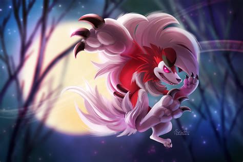 Lycanroc Midnight Form - Alola Region Fan Art (40017862) - Fanpop